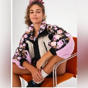 For Love And Lemons Floral Coat Cozy